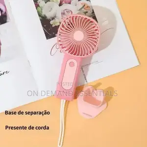 Cute Mini Hand Fan With Phone Holder, Summer Outdoor Cooler