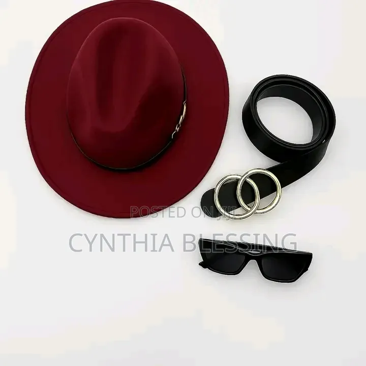 Maroon Fedora Hat