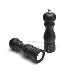 6 Inch Wood Pepper Grinder Mill Adjustable Stainless Steel Grinder