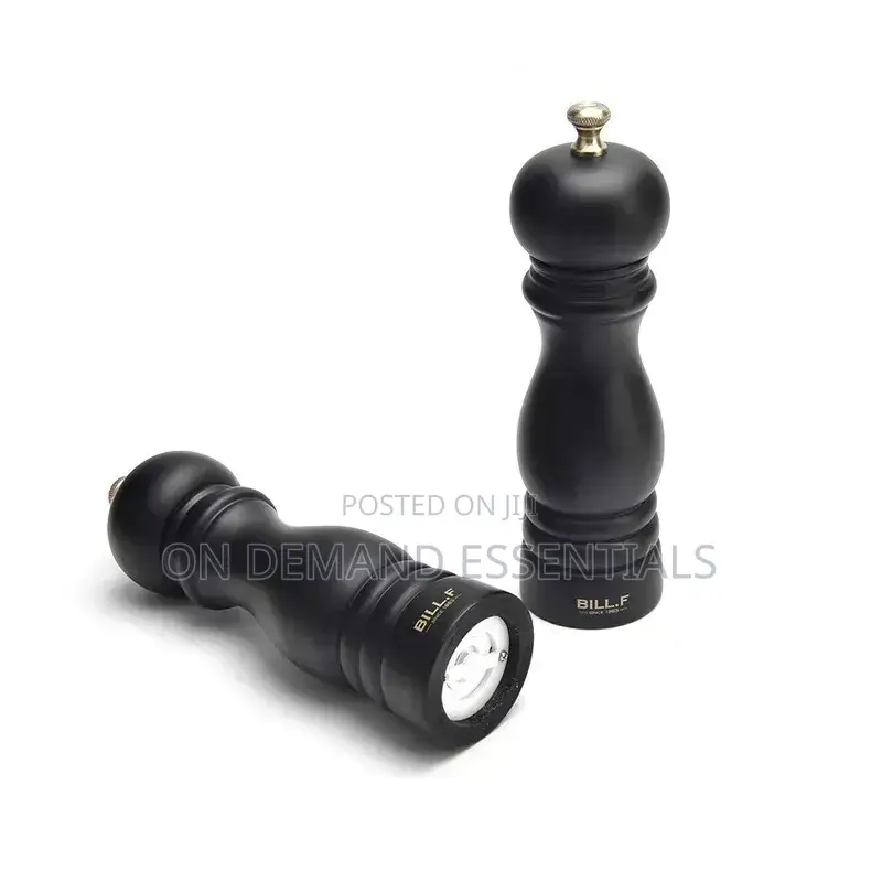 6 Inch Wood Pepper Grinder Mill Adjustable Stainless Steel Grinder