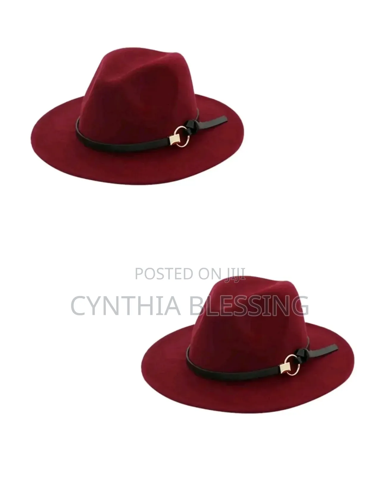 Maroon Fedora Hat