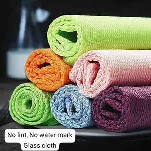 *5pcs Fish Scale Microfiber Glass Cleaning Cloth, Glass Nanoscale