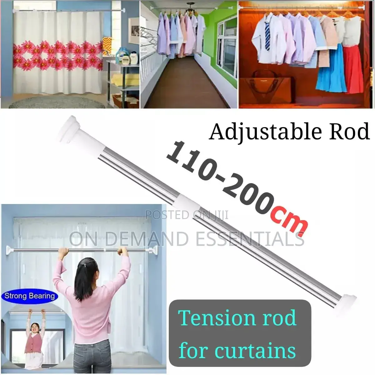 Clothes Hanger, Retractable Rod, Curtain Steel Rod