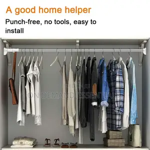 Clothes Hanger, Retractable Rod, Curtain Steel Rod
