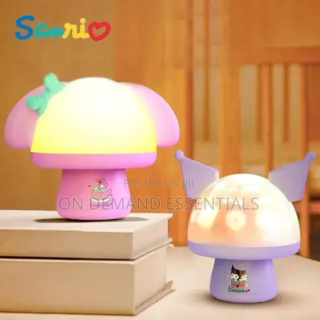 *Mushroom Starry Sky Lamp, With Kids Melodies, Cartoon Lamp