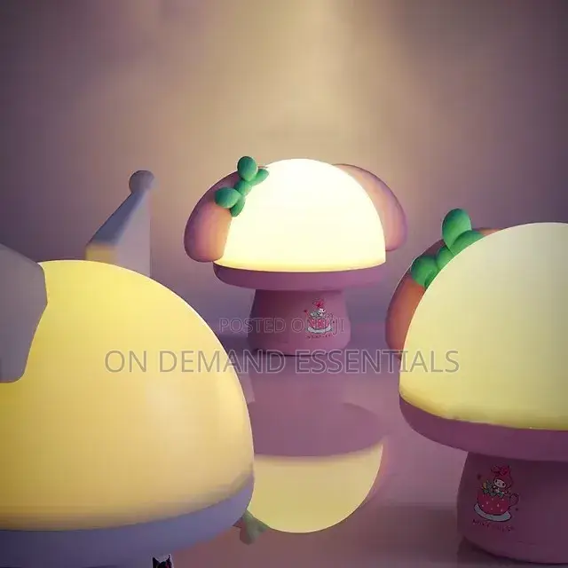 *Mushroom Starry Sky Lamp, With Kids Melodies, Cartoon Lamp