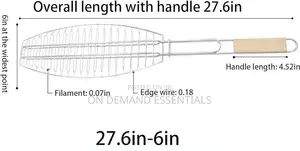 Fish Grill Basket, Rack Top Grade BBQ, Barbecue Grilling