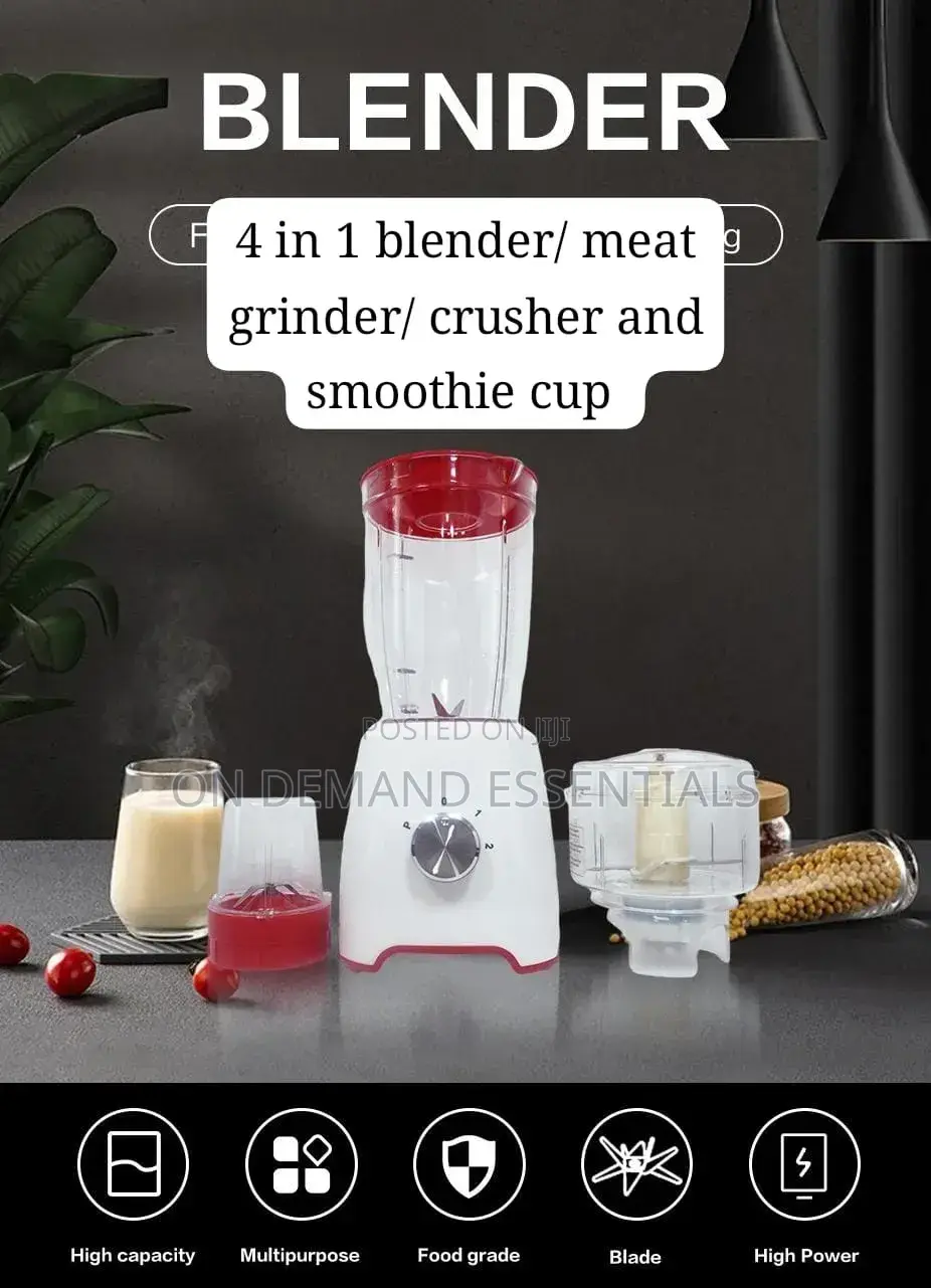 700watts 1.6L Unbreakable 4 in 1 Blender