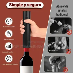 6 in 1 Rechargeable Electric Corkscrew, Electric Wine Opener Pulls