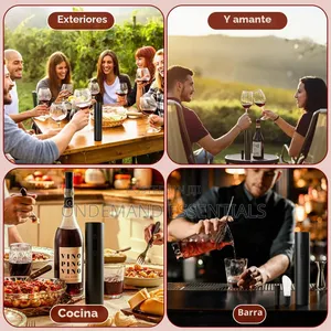6 in 1 Rechargeable Electric Corkscrew, Electric Wine Opener Pulls