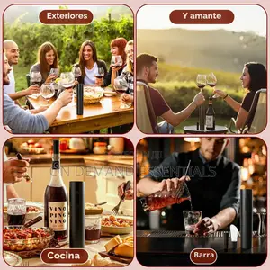 6 in 1 Rechargeable Electric Corkscrew, Electric Wine Opener Pulls