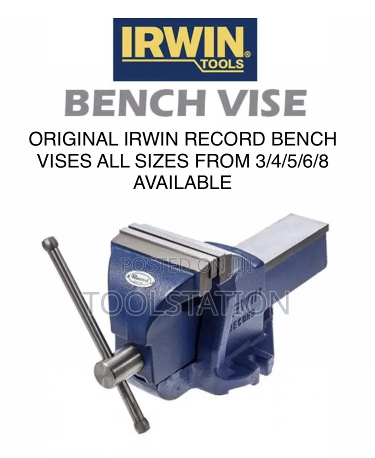 Bench Vise Irwin Record Original No 3 4 Inch Jaw 1 Ton Heavy Duty