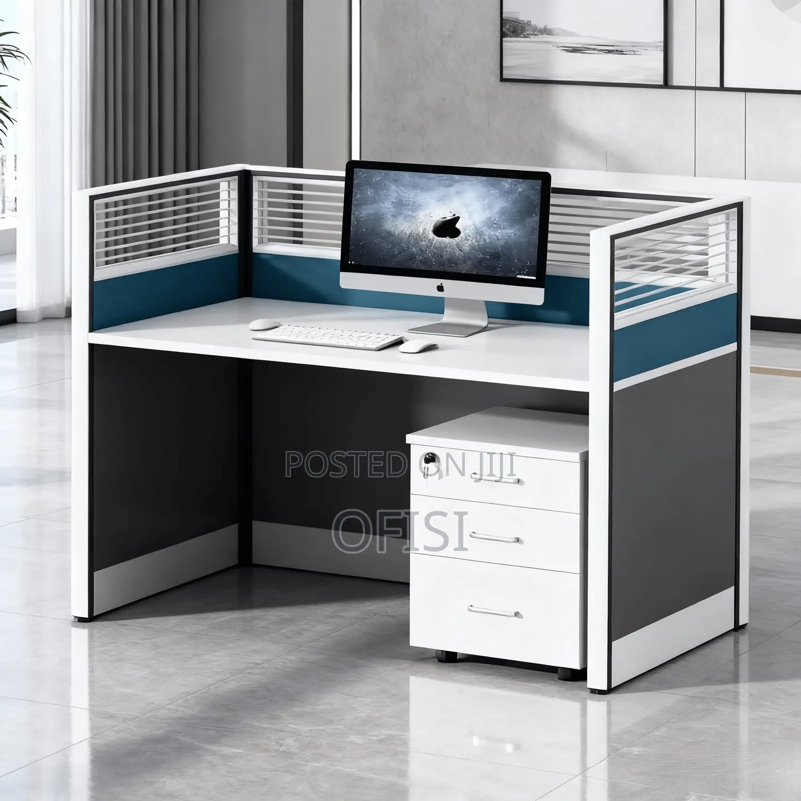 Workstation; One-Way Wooden Workstation