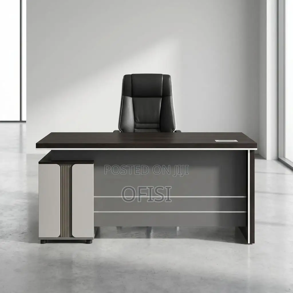 Office Desk; 1.6m Modern Grey Office Desk