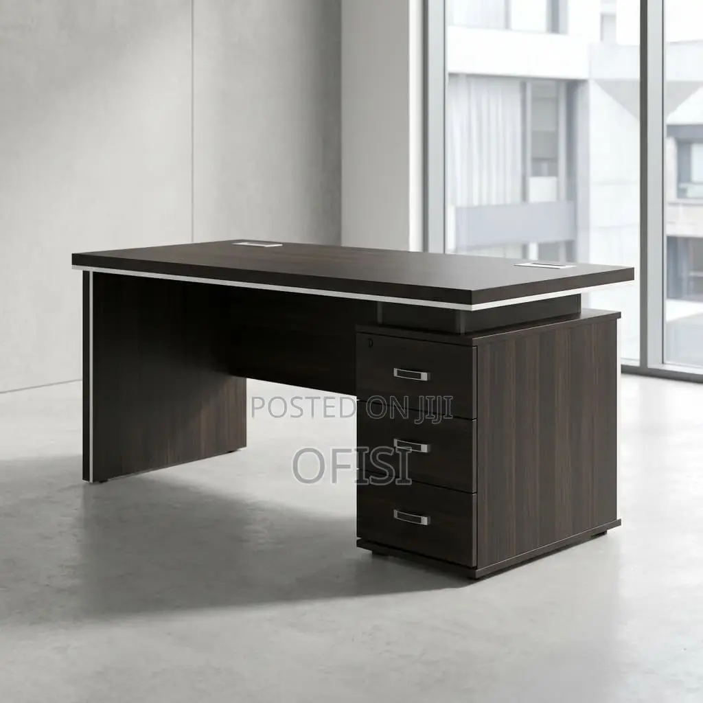 Office Desk; 1.6m Modern Grey Office Desk