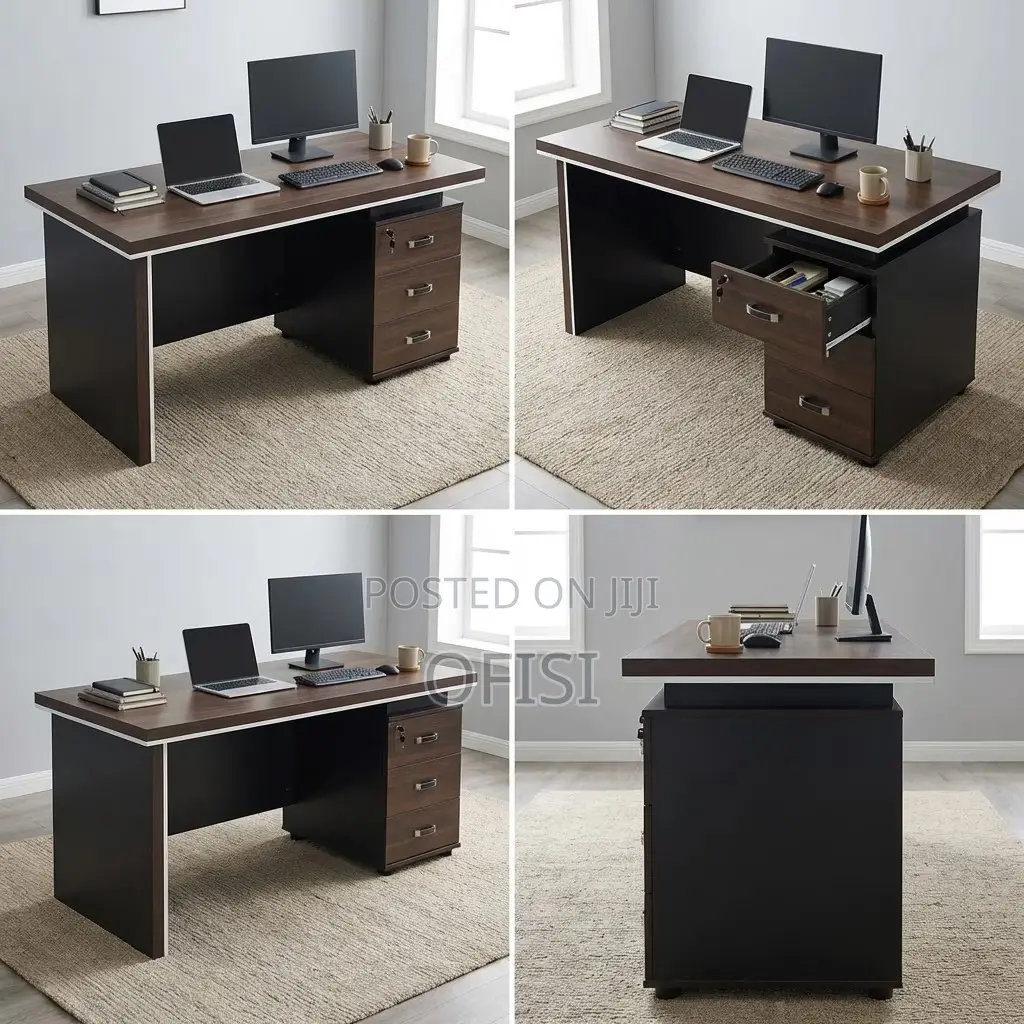 Office Desk; 1.6m Modern Grey Office Desk