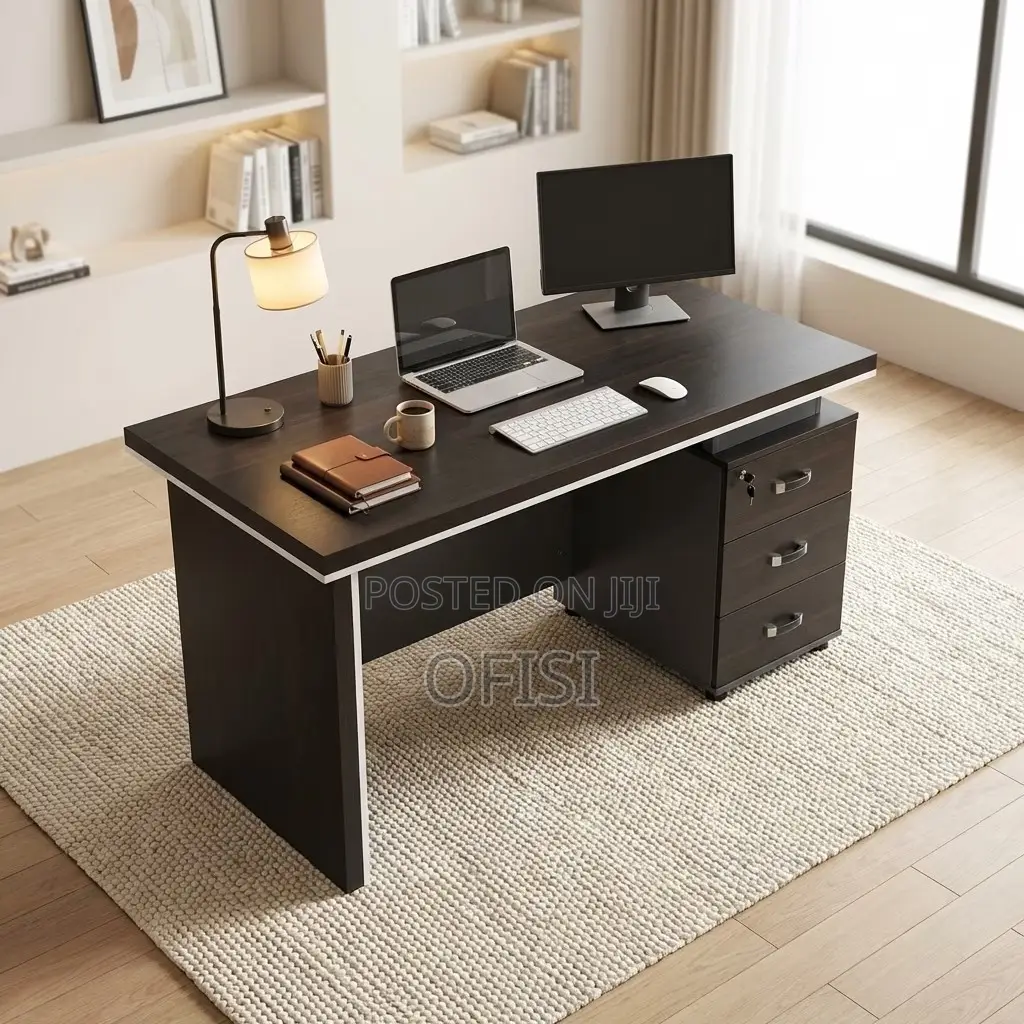 Office Desk; 1.6m Modern Grey Office Desk