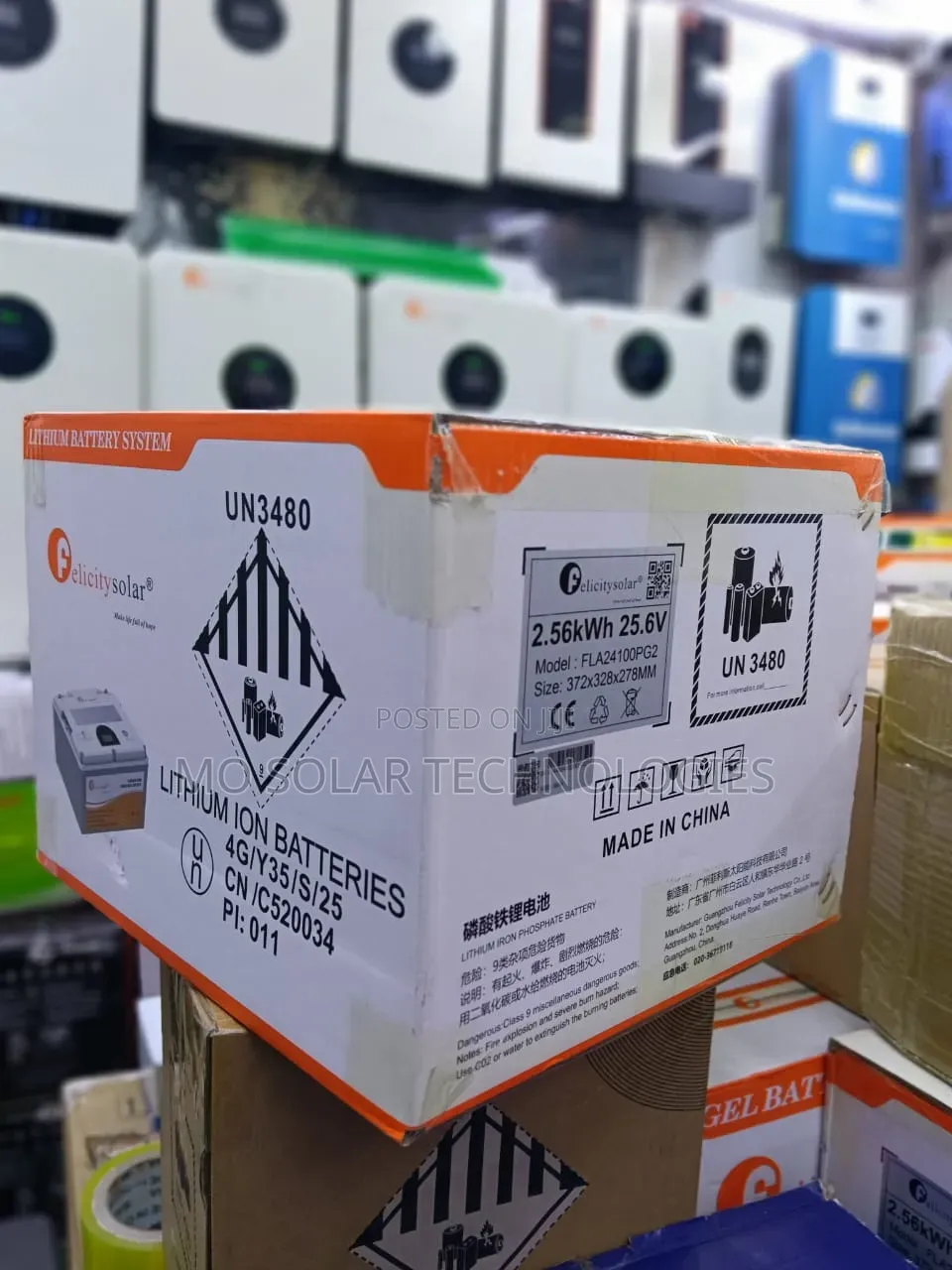 100ah 2.56kwh 25.6v Felicity Lithium Battery