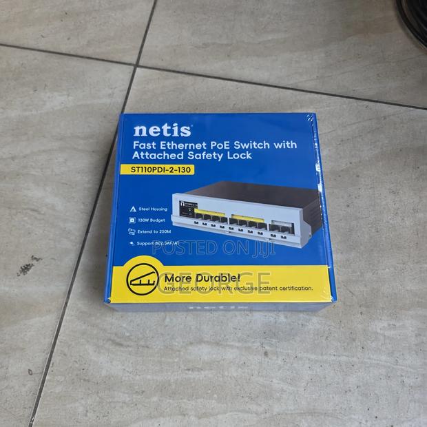 Netis ST110PDI-2-130 8-Port PoE Switch 120W With 2 Uplink Ports