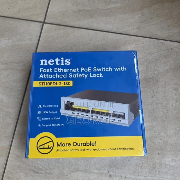Netis 8+2 Port PoE Network Switch 120W for CCTV IP Cameras - main view