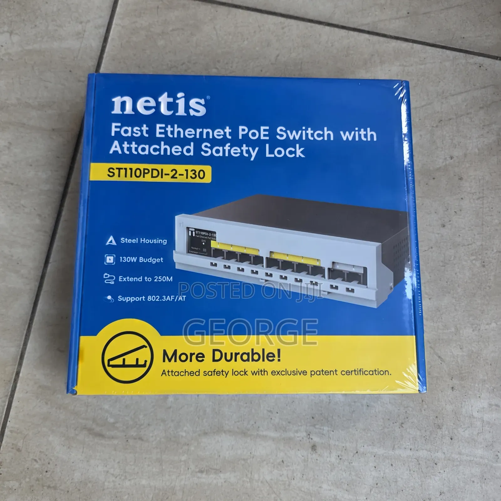 Netis 10-Port Switch – 8 PoE Ports + 2 Uplink Ports 120W