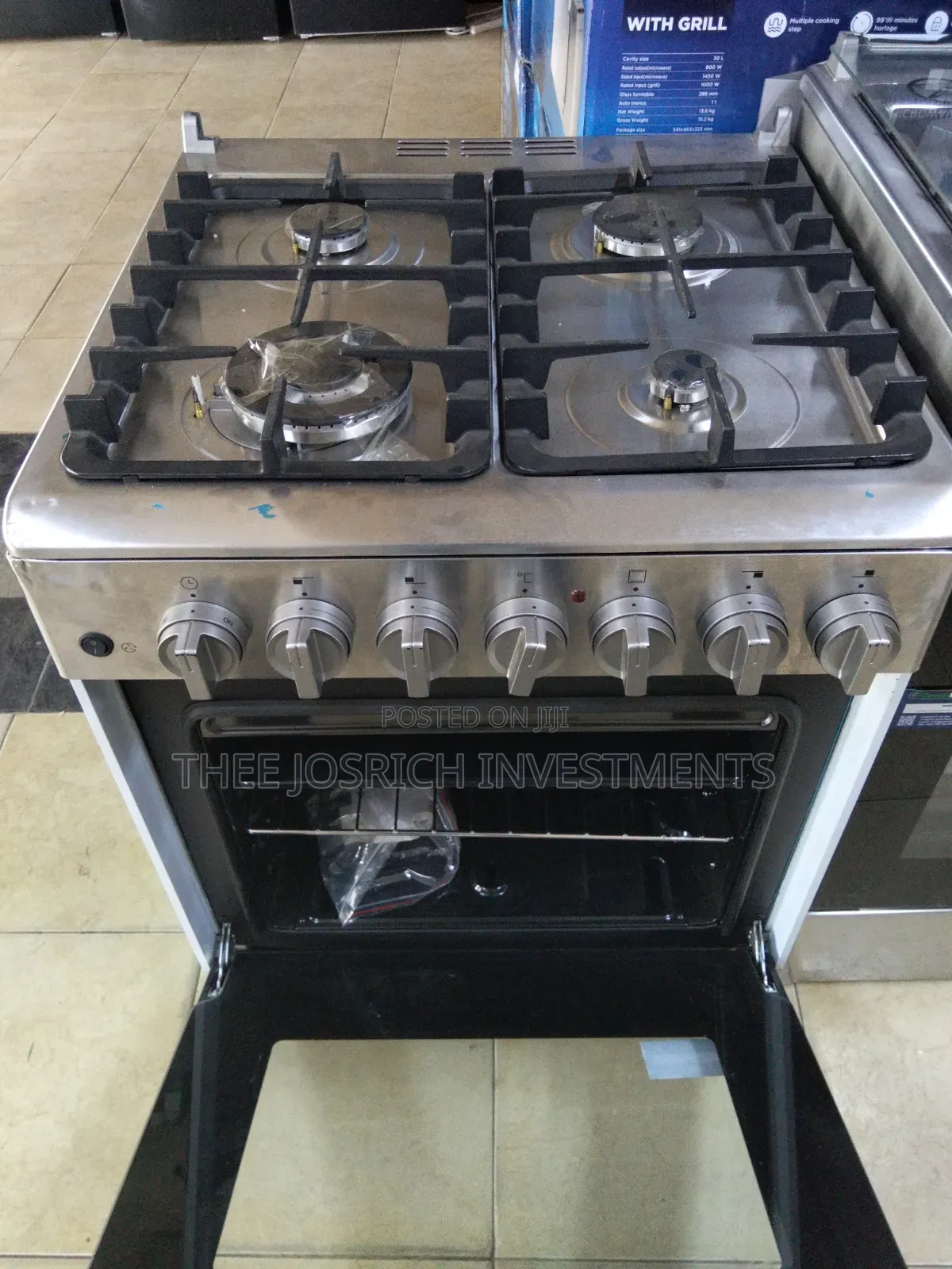 Haier 4 Burner Full Gas Cooker With Wok Burner and Gas Leak Detection