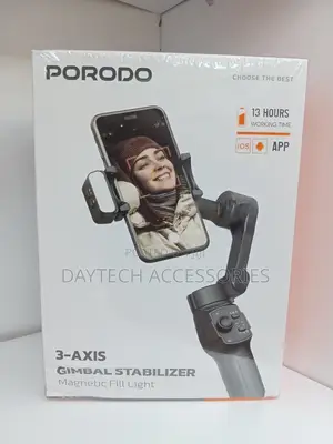 Porodo 3-Axis Gimbal Stabilizer Magnetic Fill Light - LFS127