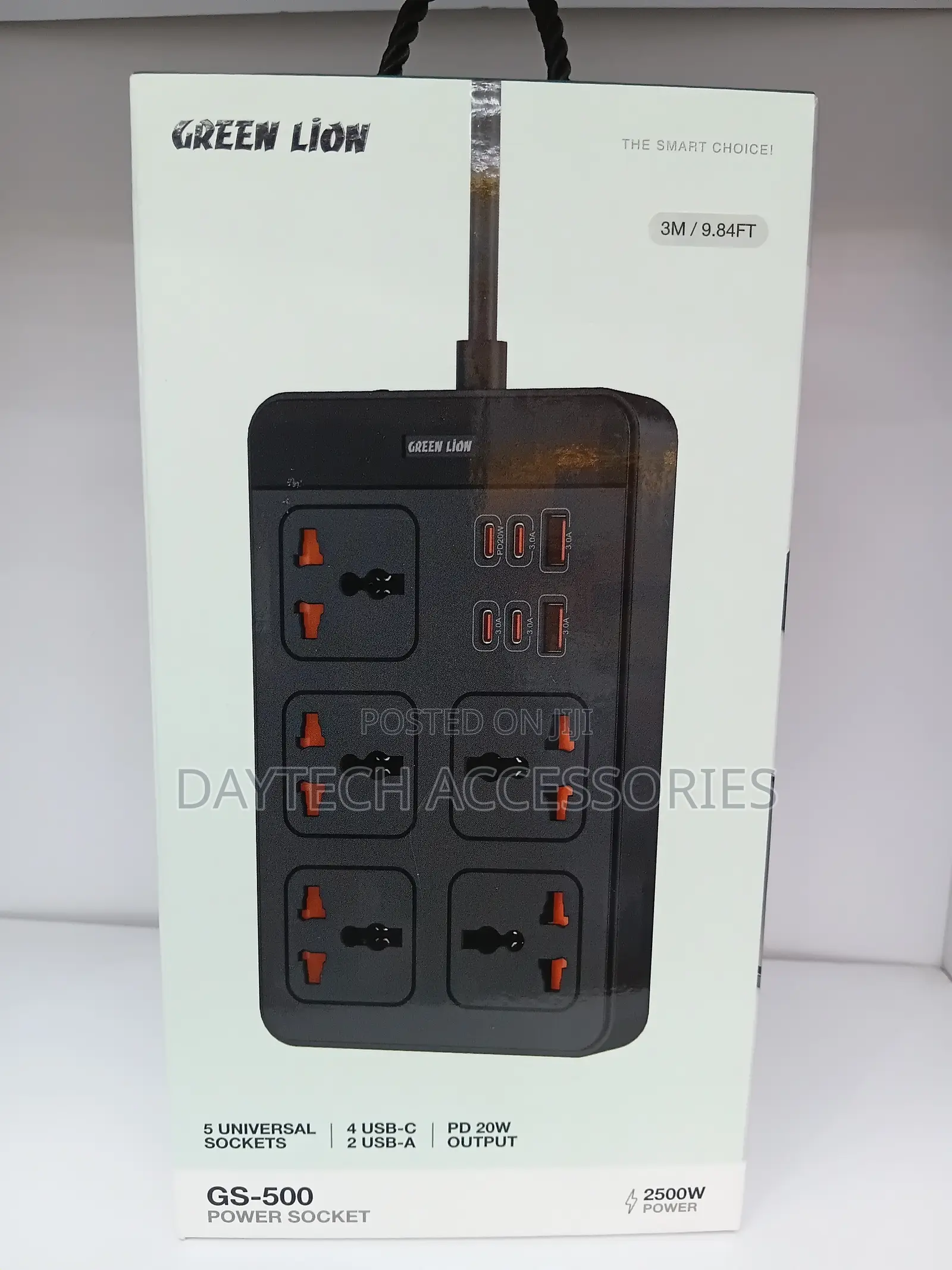 This Is a Green Lion GS-500 11-in-1 Power Strip Socket.
