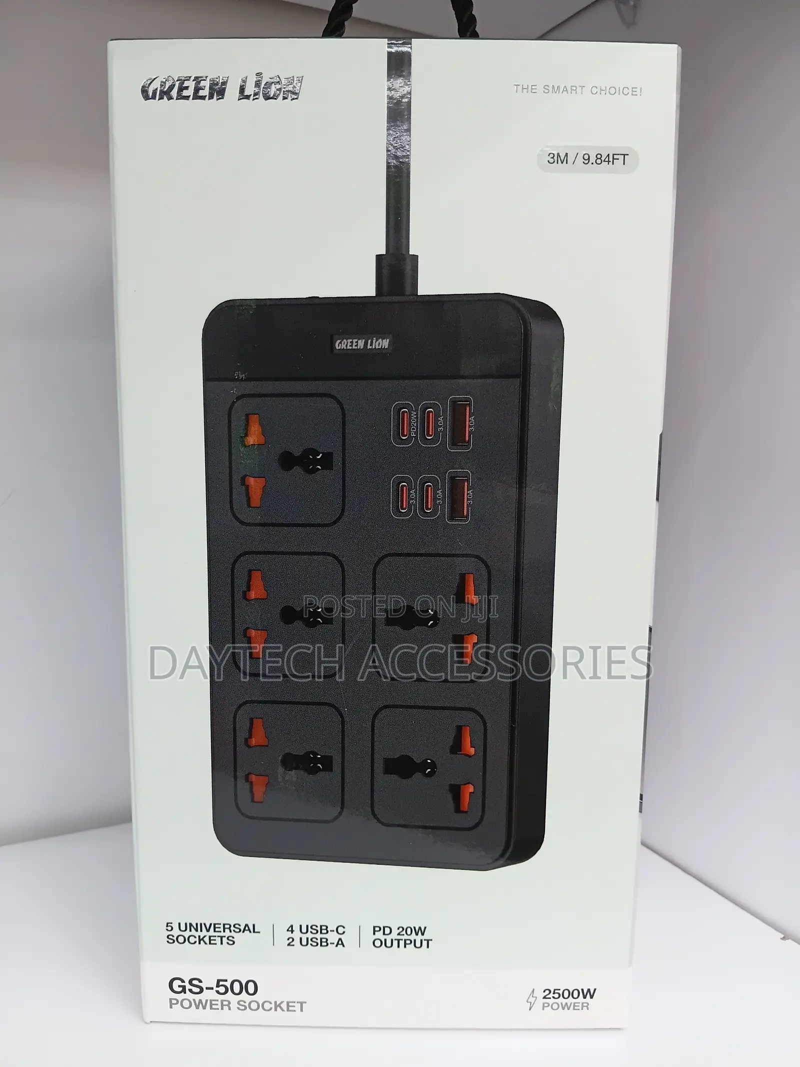 This Is a Green Lion GS-500 11-in-1 Power Strip Socket.