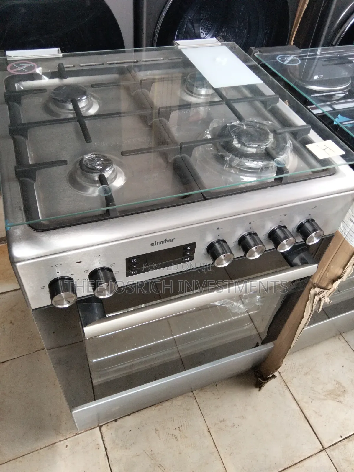 Simfer 4 Burner Cooker Full Gas With Wok Burner and Gas Leak Sensors