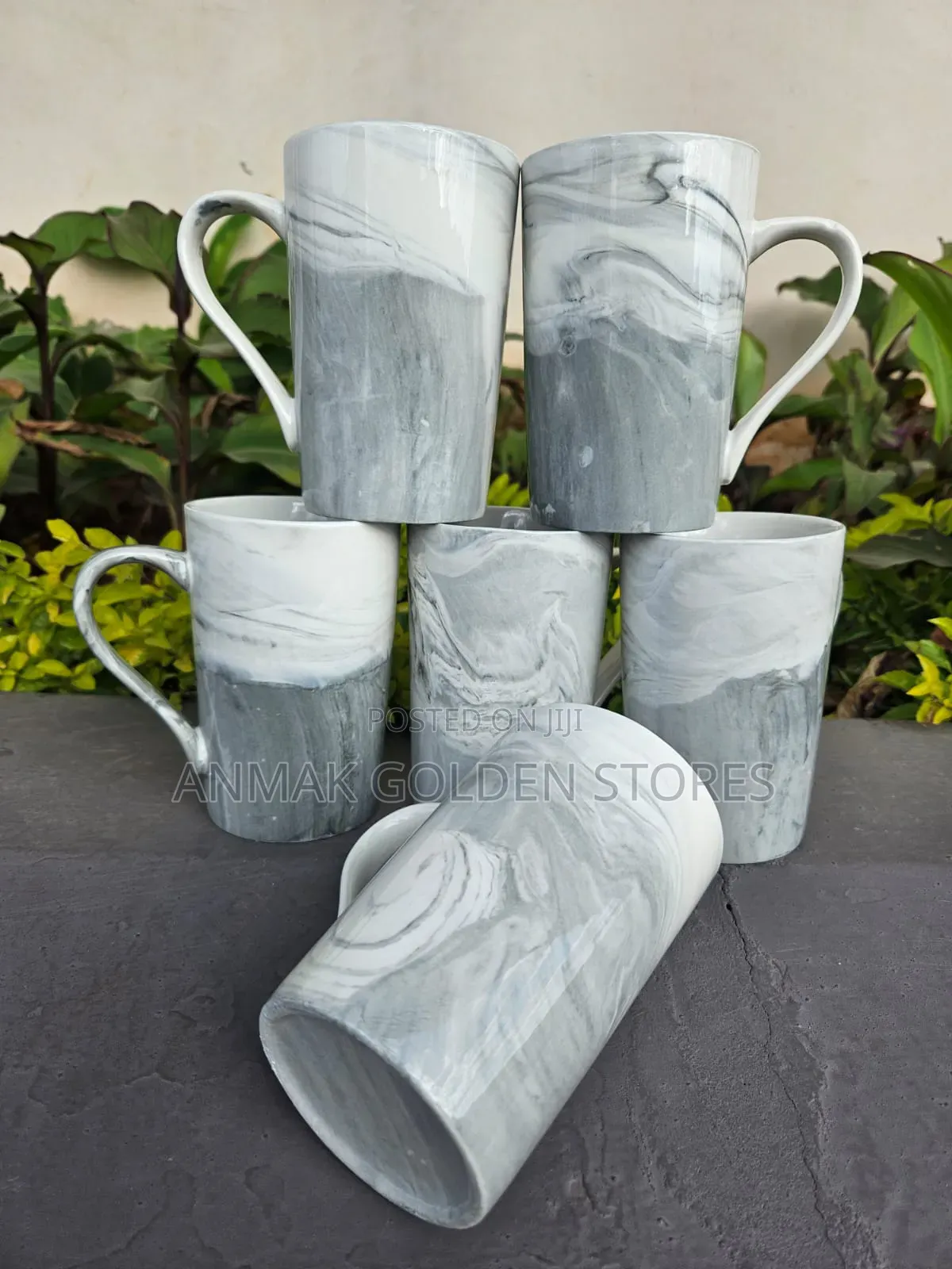 High Quality Gray Mug New 6pcs