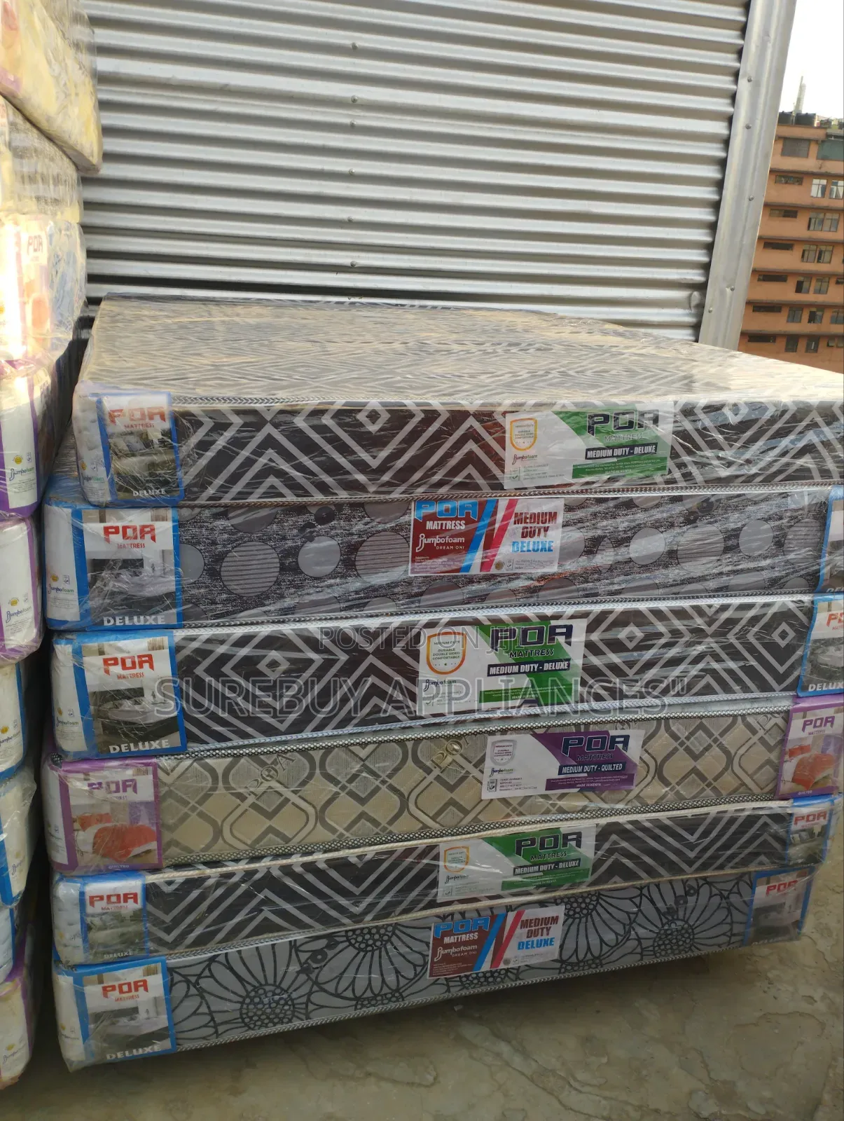 5×6×8 Inch Plain Jumbo Poa Vitafoam Mattress