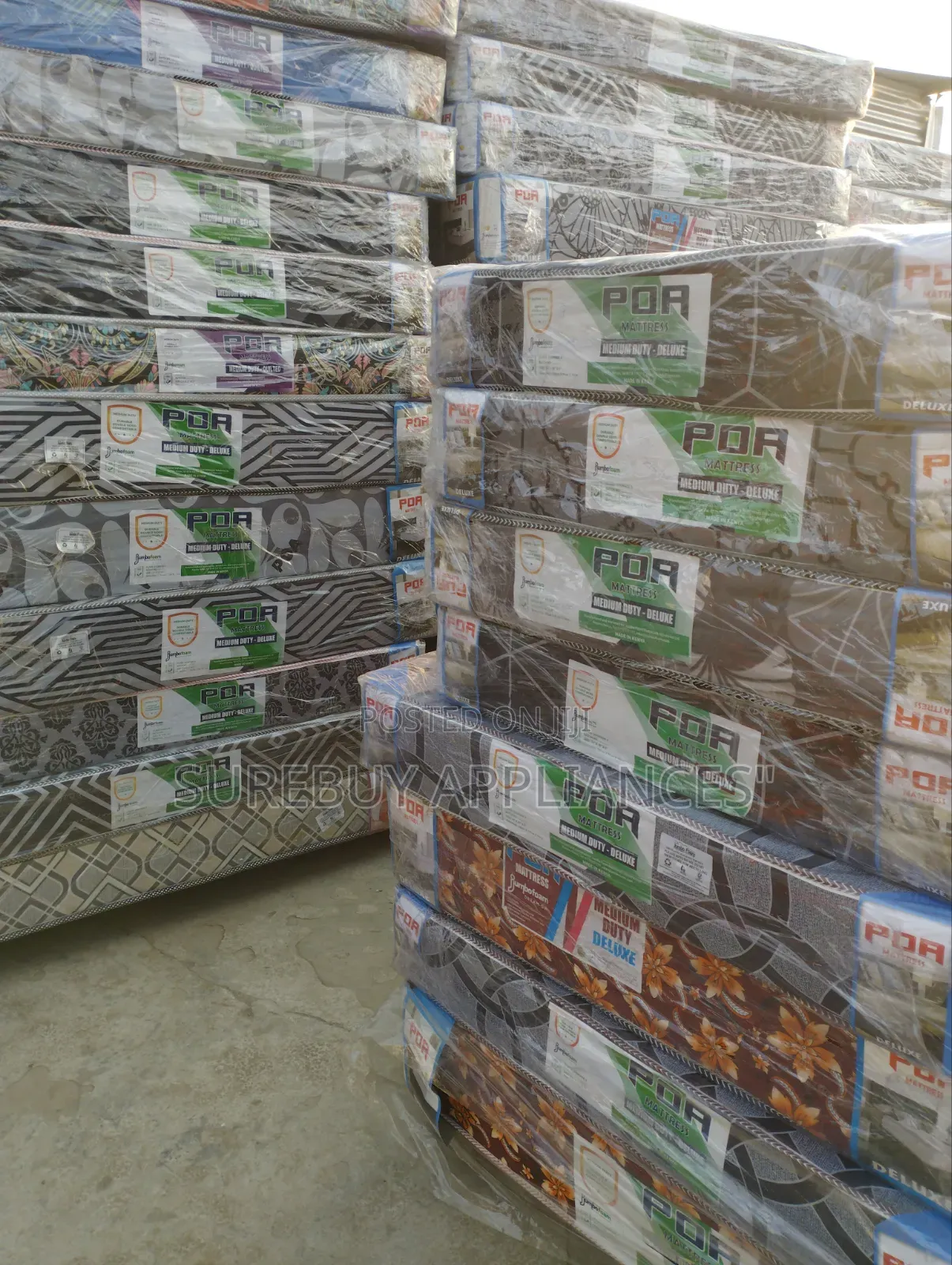 31⁄2×6×8 Plain Jumbo Poa Medium Duty Mattress
