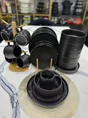 New Arrival the 
24 PCS Rock Glazed Ceramic Dinner Set