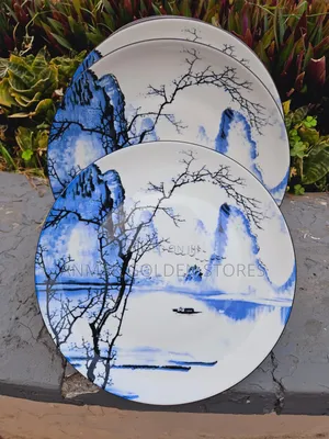 *Beautiful Ceramic Dinner Plate 6pcs at 1400*