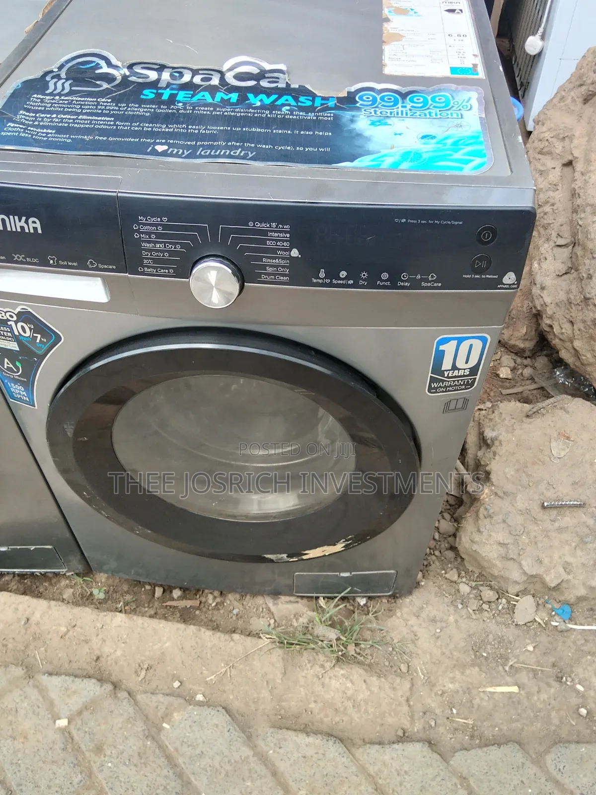 Mika 10/7 Kg Wash and Dry Washing Machine Front Load