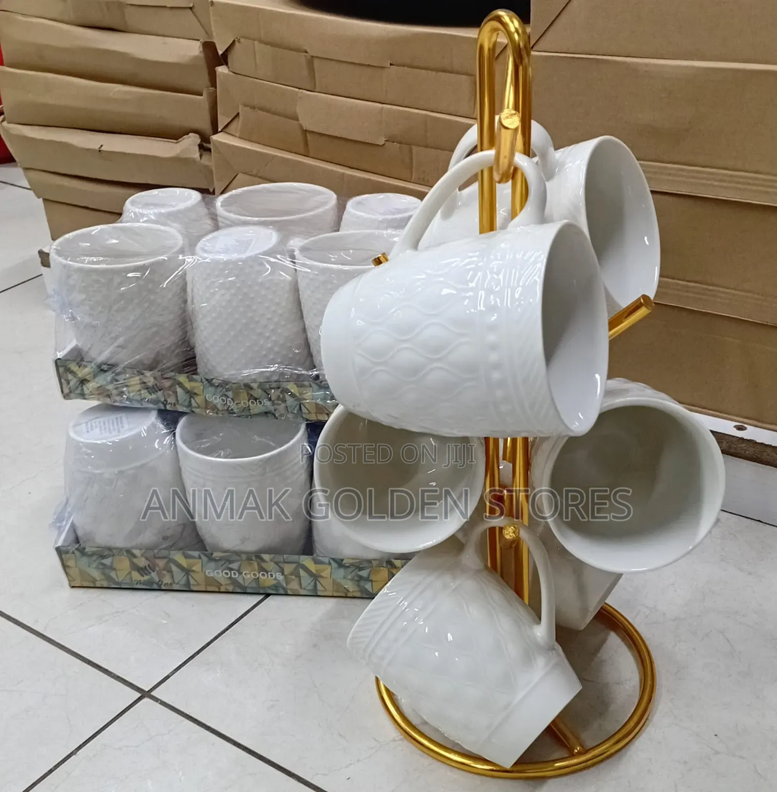 *White Cups 6 PCS at 550*
