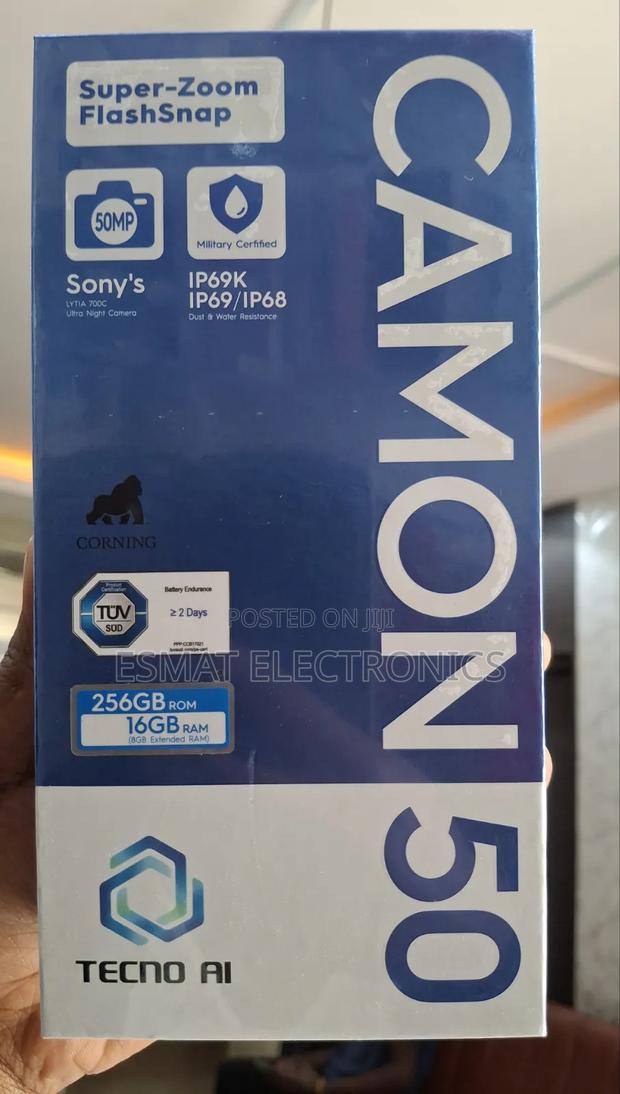New Tecno Camon 50 256 GB Black - thumbnail 4