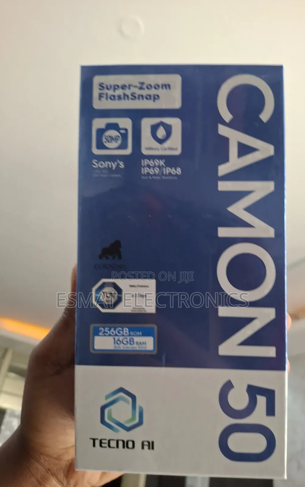 New Tecno Camon 50 256 GB Black