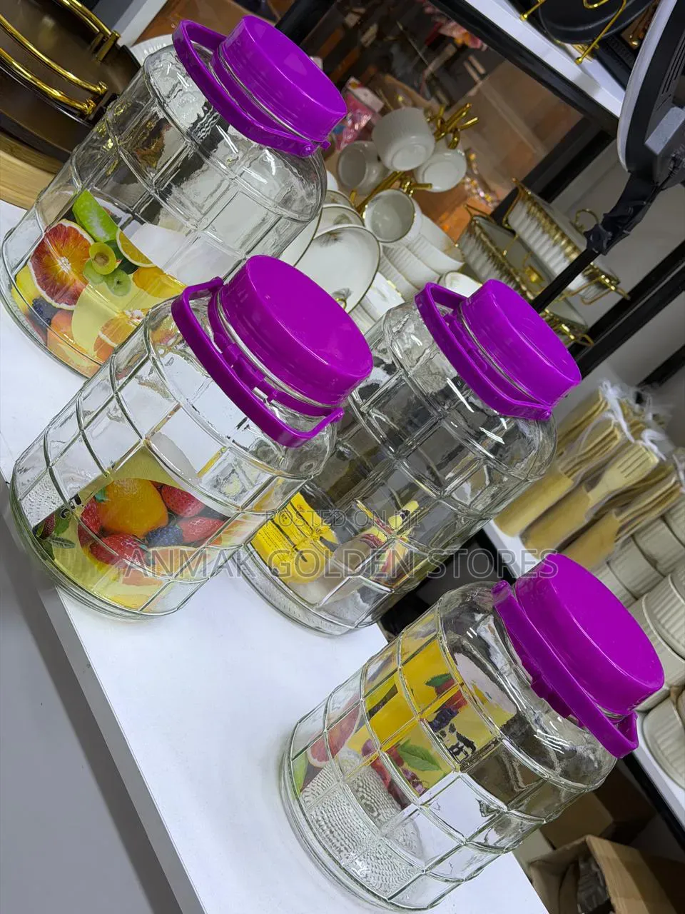 Large Capacity Glass Storage Jars 5L