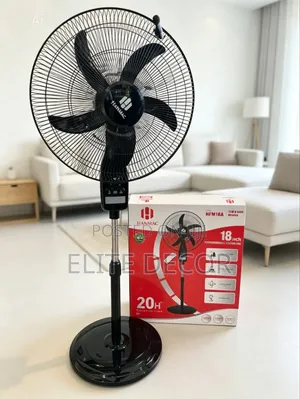Hanmac 18-Inch Rechargeable Standing Fan – Powerful AC/DC Fan