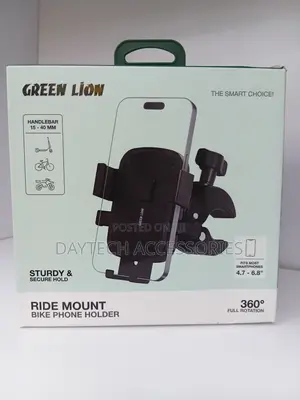 Green Lion Ride Mount Bike Phone Holder 360 Rotation Secure Grip