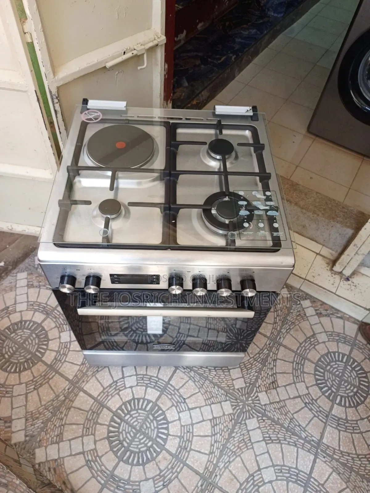 Simfer 3+1 Cooker Withwok Burner,gas Sensors,digital Timer,heavy Iron