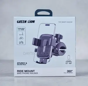 Green Lion Ride Mount Bike Phone Holder Black Gnridhldbk