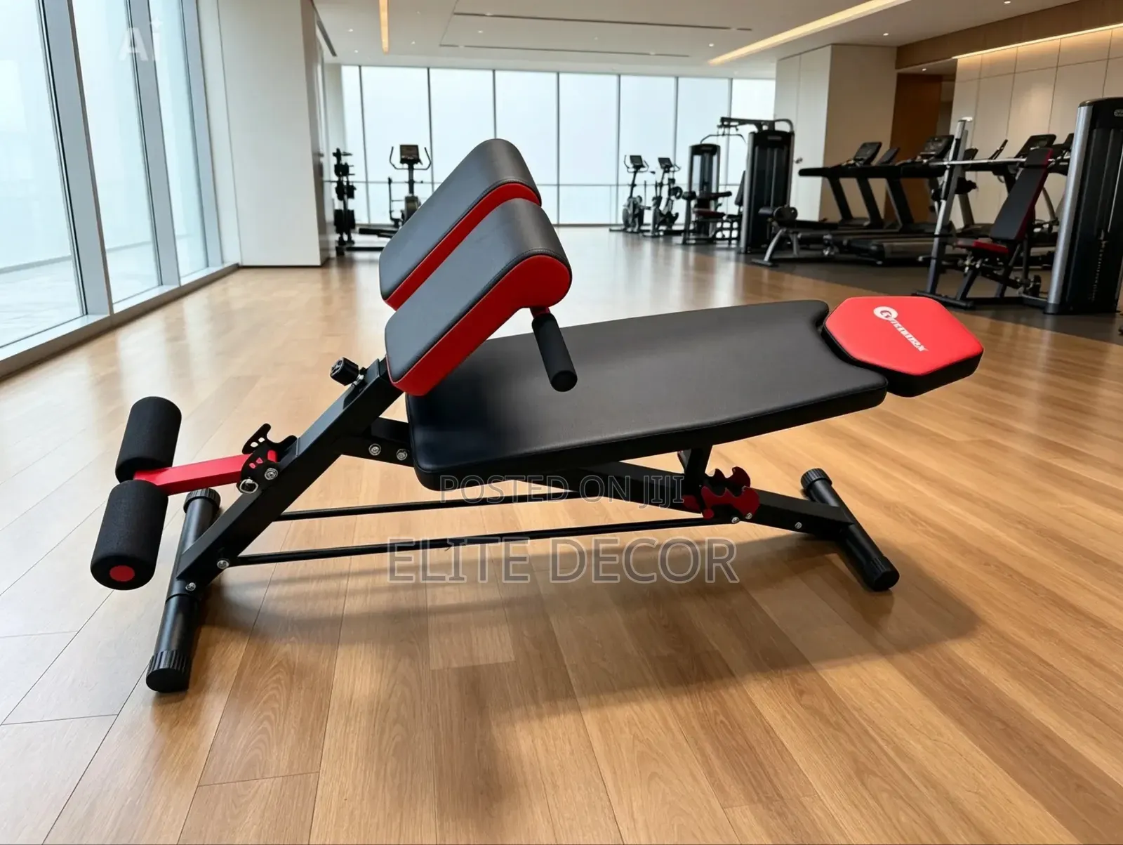 Adjustable Decline Sit-Up Bench With Leg Support Gym Exercise Bench