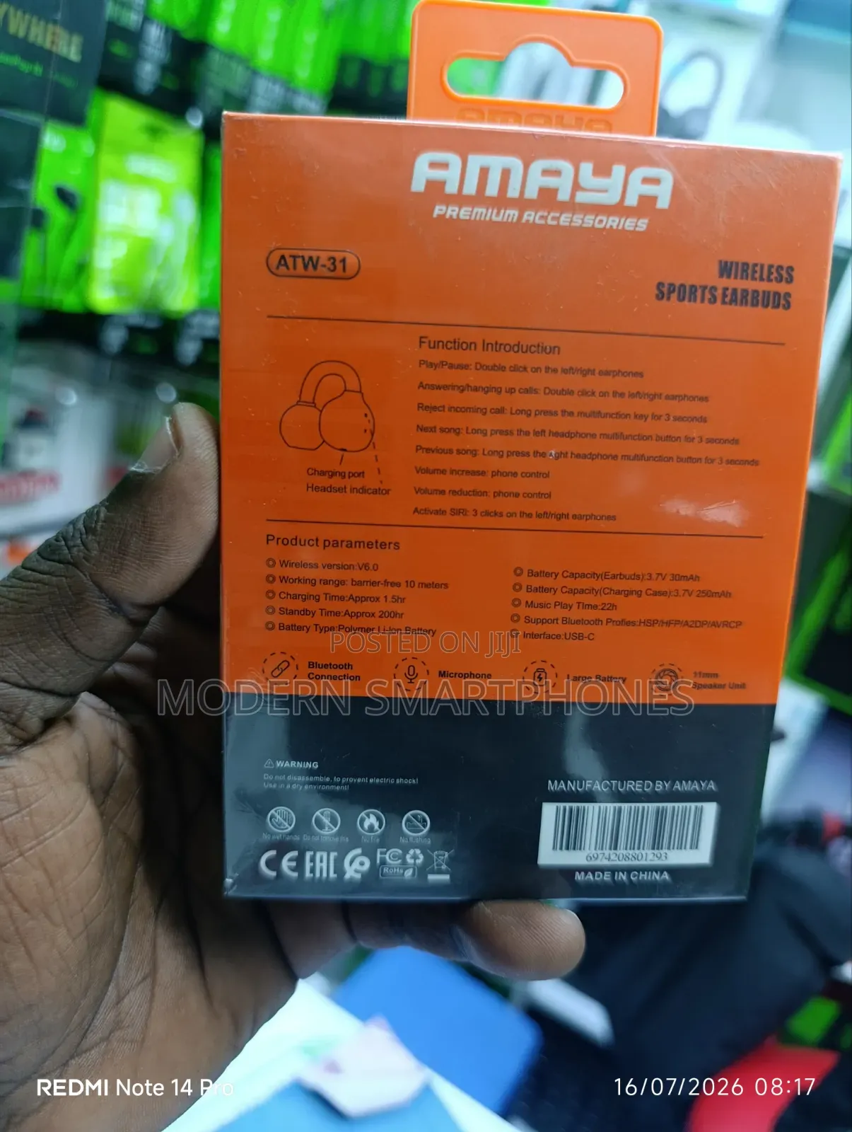 Amaya ATW 31 Wireless Sports Earbuds