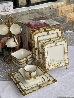 White Gold Dinner Set 
24PCs Set
