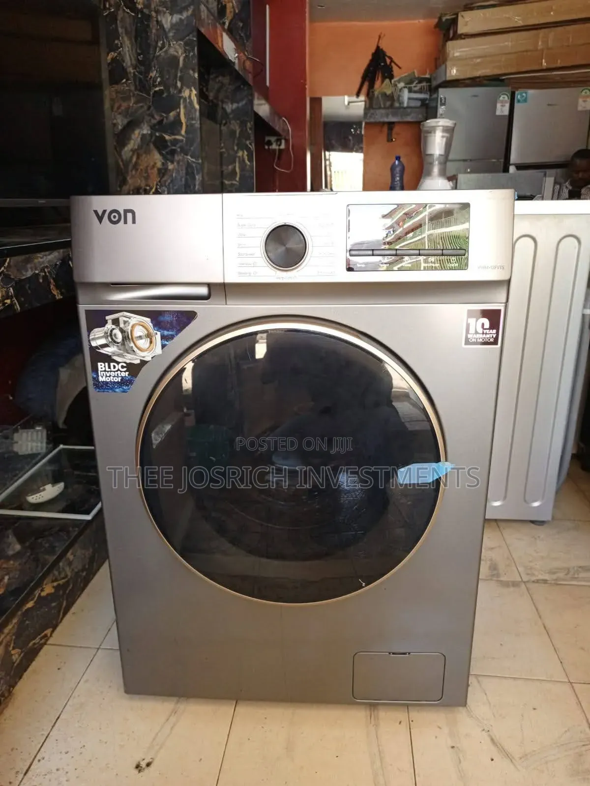 Von 12kg Washing Machine Front Load Was and Spin