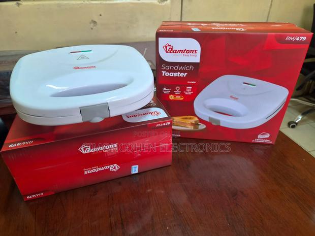 Ramtons Sandwich Maker 2Slice White RM479 - thumbnail 2