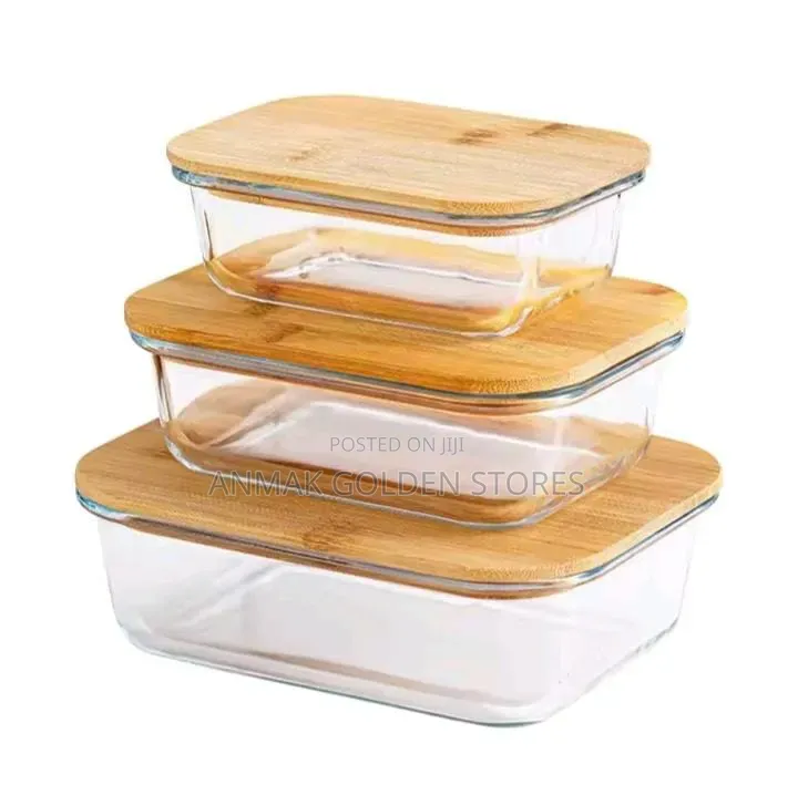 3in1 Snack Storage Box Set Wooden Top Lid Now Available